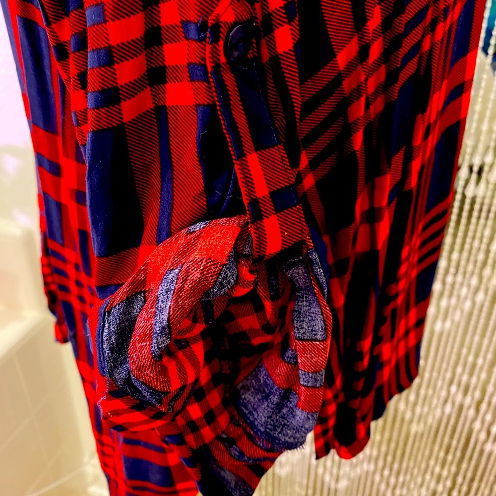 LOVE KNOTS PLAID SHIRT NWT - Picture 3 of 7